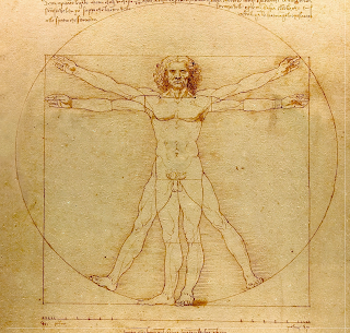 L’homme de Vitruve, dessin de Léonard de Vinci